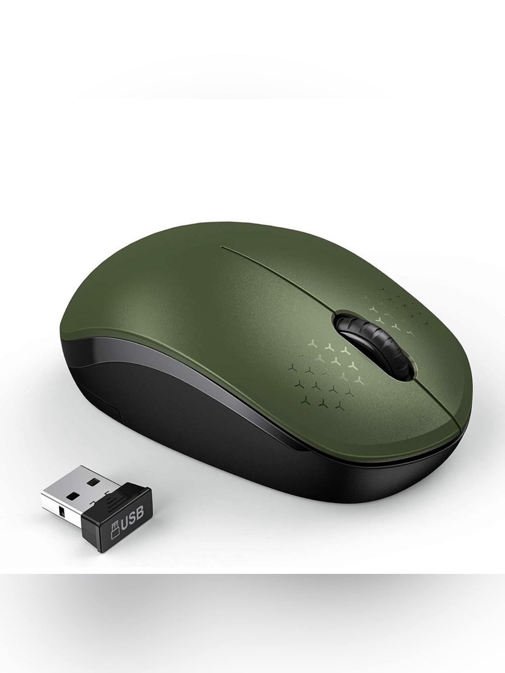 Wireless Mouse for Laptop, 2.4G Noiseless Mouse with USB Receiver